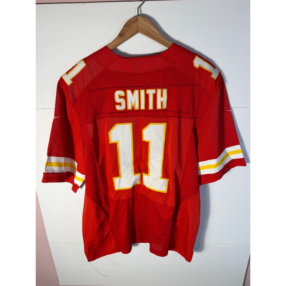 Nike Elite Alex Smith Kansas City Chiefs Jersey Red NFL Size 48 Mens Stitched